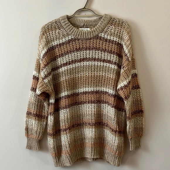American Eagle Outfitters Sweaters - Women’s American Eagle Knitted Striped Oversized Sweater